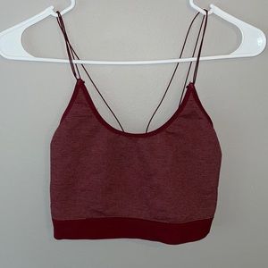 Urban Outfitters burgundy crop tank